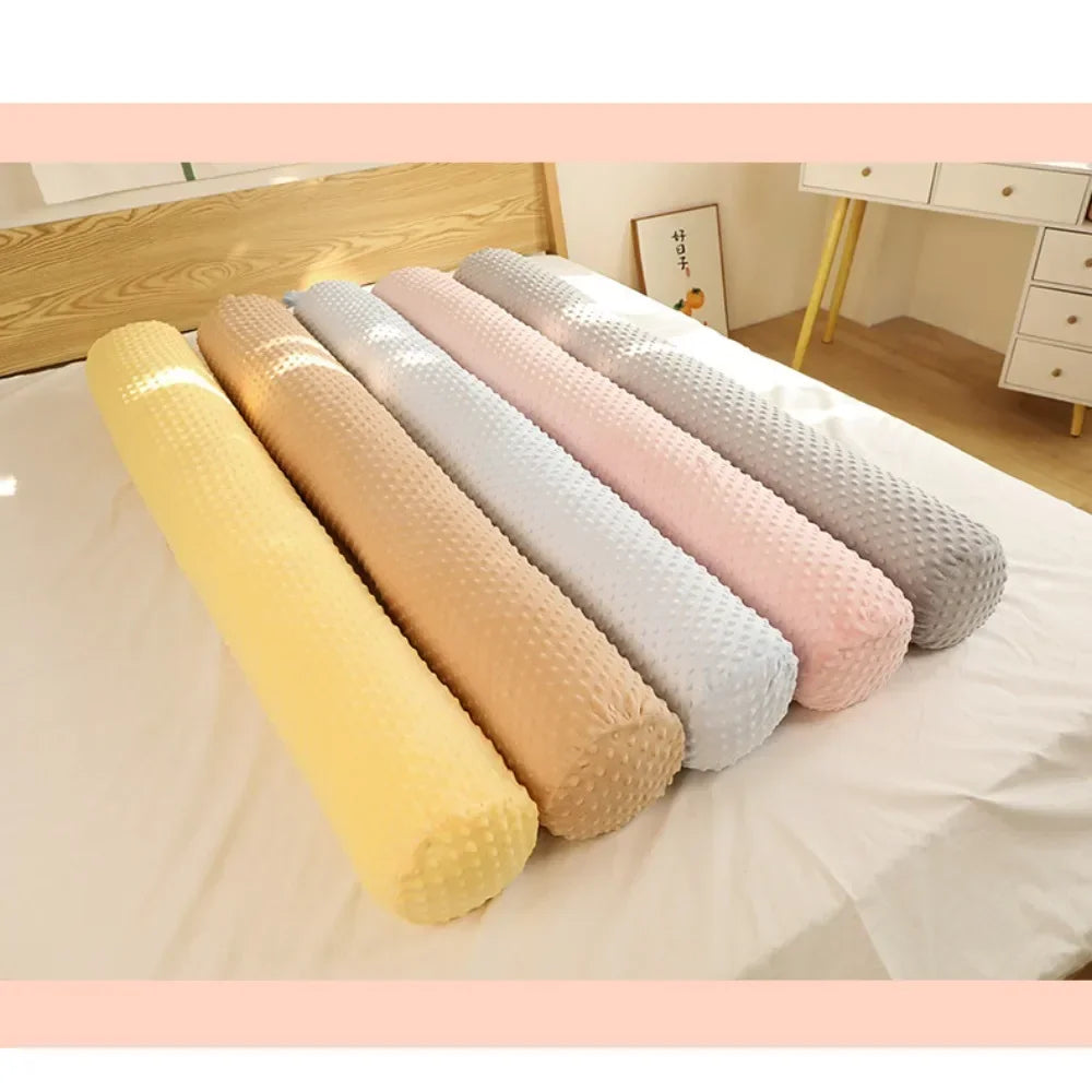 Cylindrical Throw Pillow – Soft Body Pillow for Side Sleeping & Pregnancy, Detachable & Washable Leg Gripper Pillow