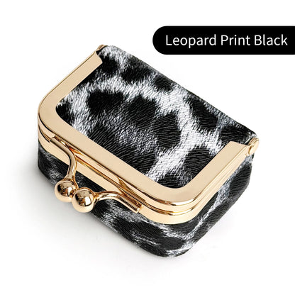 Mini Women’s Jewelry Box - Portable PU Leather Ring, Necklace & Earring Organizer