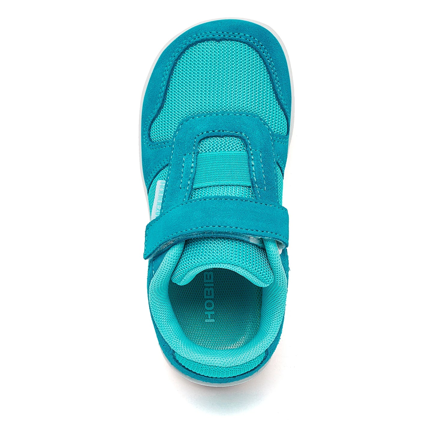 HOBIBEAR Kids Wide Toe Barefoot Shoes – Minimalist Hook & Loop Sneakers, Lightweight Artificial Leather Mesh for Little & Big Kids