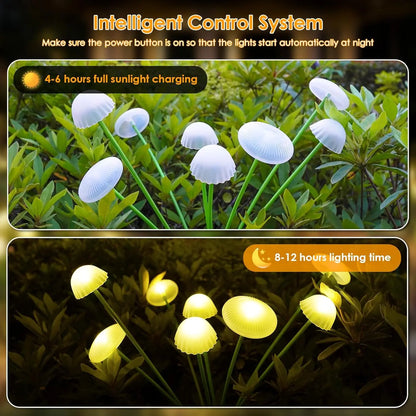 6-Head Solar LED Jellyfish Sway Lights – Waterproof Outdoor Garden Pathway Decor for Patio, Balcony & Yard