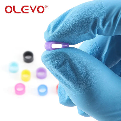 100pcs Dental Silicone Color Code Rings - Autoclavable Instrument Marking Bands for Dentist Surgical Tools Identification