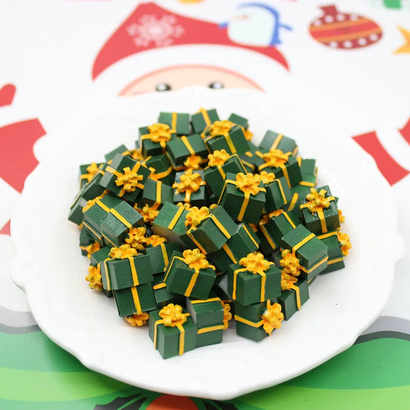 Mini 1/12 Scale Festival Gift Boxes – Resin Christmas & Birthday Dollhouse Decorations (5–20PCS Set)