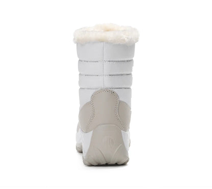 Women’s Snow Boots — Non-Slip Waterproof Fur-Lined Platform Ankle & Thigh-High Winter Boots with Wedges