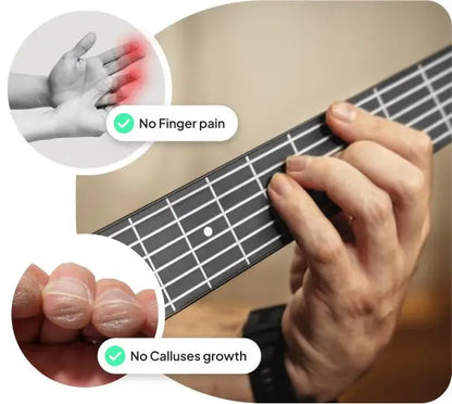 AeroBand Painless Guitar – Smart Silicone Strings with Bluetooth, 8 Sounds, USB MIDI Function, Perfect Gift for Adults