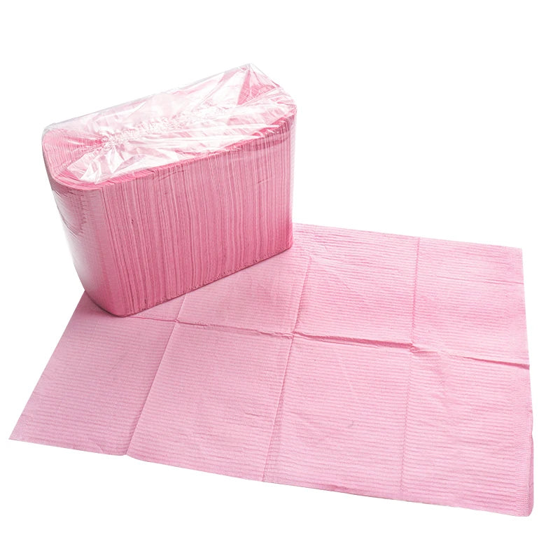 125PCS Disposable Tattoo & Nail Table Covers – Waterproof Cotton Plush Paper Pad for DIY Nail Art & Beauty Tools