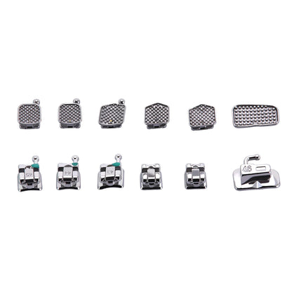 AZDENT 5 Boxes Dental Brackets – Passive Self-Ligating Orthodontic Braces with MIM Monoblock & Buccal Tubes, MBT/Roth 0.022, 345 Hooks