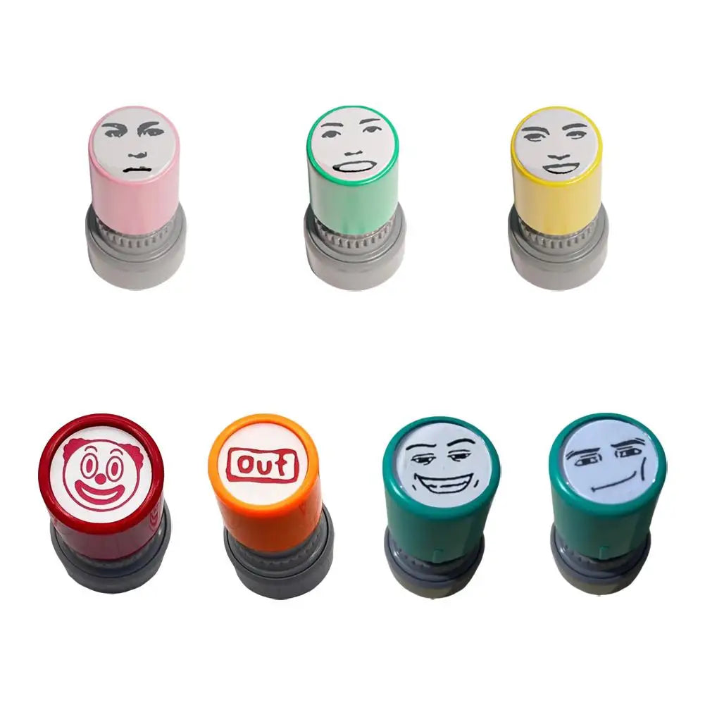 Funny Prank Self-Inking Stamp - Engraved Meme Novelty Seal for Kids and Creative Gifts