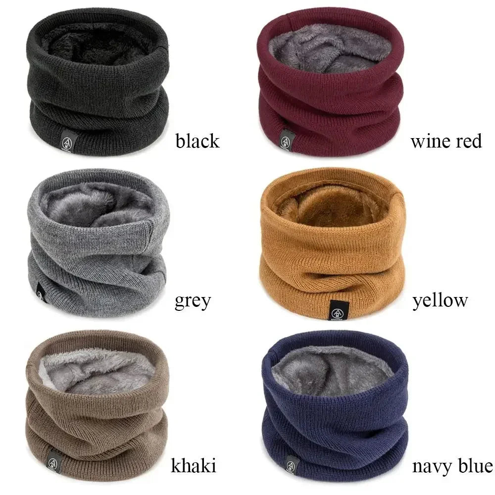 Soft Knitted Neck Warmer for Men & Women - Thick Winter Sports Scarf for Running, Skating & Hiking