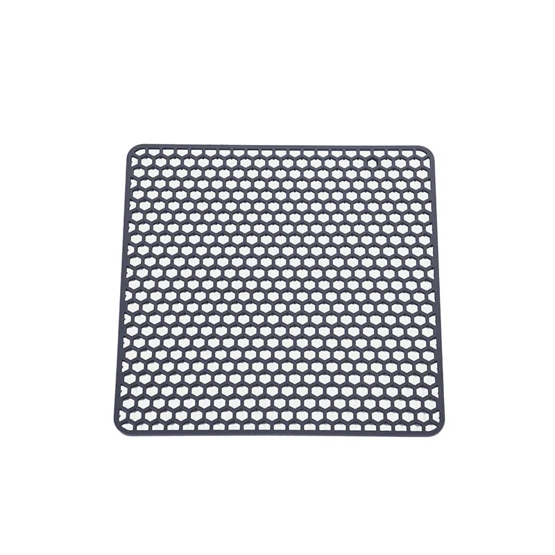 Food-Grade Silicone Hollow Insulation Mat – Non-Slip Kitchen Sink Protector & Desktop Table Mat