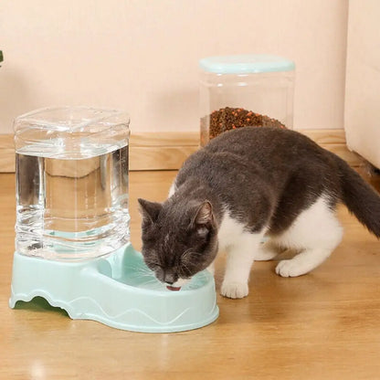 3.8L Automatic Pet Feeder & Water Fountain – Large Cat & Dog Food Dispenser