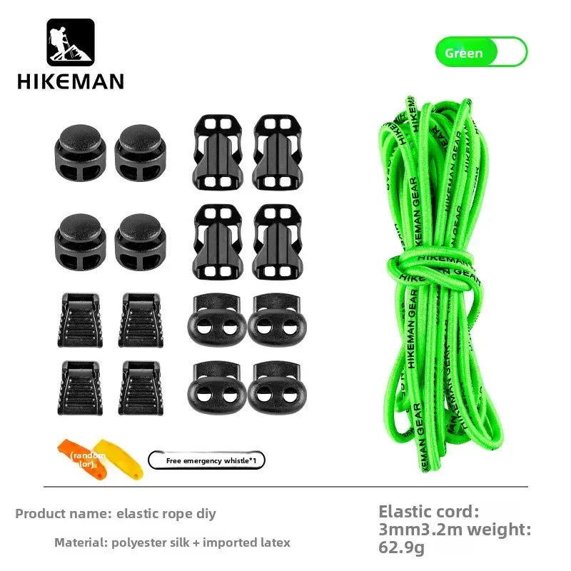 HIKEMAN Adjustable Backpack Expansion Strap - Elastic Buckle Fastener for Outdoor Hiking, Camping & Gear Attachment