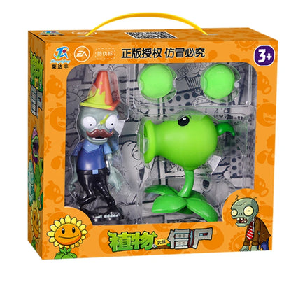 Plants vs Zombies 2 Toy Figure Set – Mechanical Shark & Wild West Gargantuar Game Character Collectible Gift