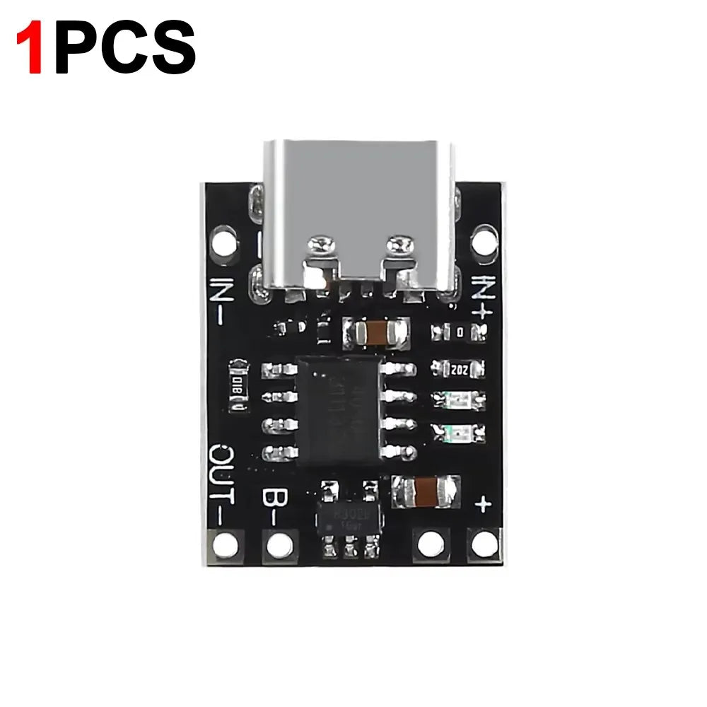 TP4056 3.7V Lithium Battery Charging Board - Type-C USB Li-ion Charger Module with Protection Circuit