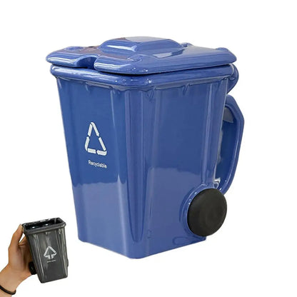 400ml Trash Can Design Mug - Creative Coffee & Milk Cup for Office and Home