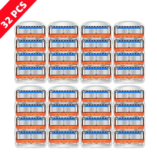 5-Layer Vintage Safety Razor Blades – Replacement Blades for Wet Shaving with Skin Protection