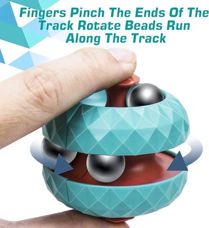 Decompression Orbit Ball Cube – Sensory Fidget Toy for Kids, Stress Relief & Focus Training