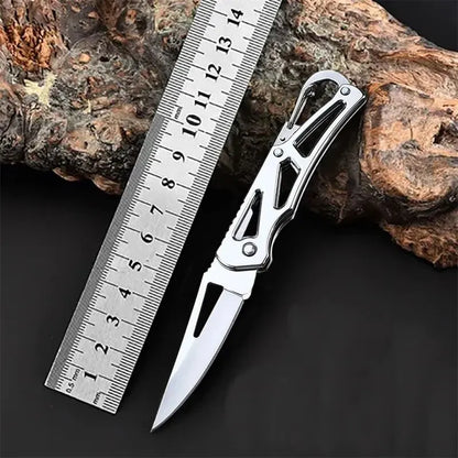 Folding Fruit Knife – Stainless Steel Outdoor Pocket Knife with Non-Slip Handle, Ideal for Kitchen Accessories