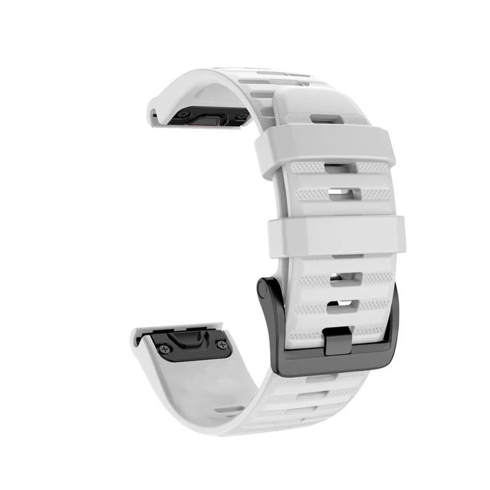 Silicone Quick-Release Watch Bands for Garmin Fenix 3/5/6/7 – 20/22/26mm EasyFit Wrist Strap