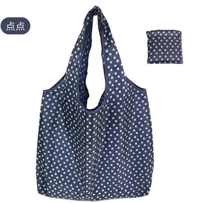 Eco-Friendly Foldable Reusable Shopping Bag – Portable Heavy-Duty Tote Shoulder Bag for Grocery, Travel & Daily Storage Fashion Handbag