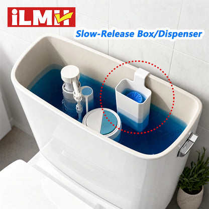 iLMH Toilet Bowl Cleaner Dispenser - Hanging Slow-Release Tank Replacement Cleaning Buffer Box