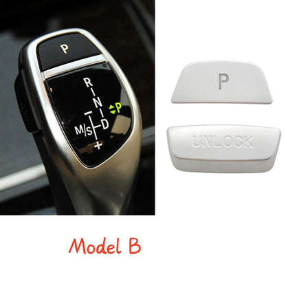 BMW Gear Shift Unlock Button Cover Sticker – Interior Trim Protection for 1–7 Series, X3–X6 (F20–F16 Models)