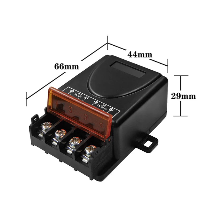 Universal 433MHz Wireless Remote Control Switch – AC 220V 30A Relay for Light, Lamp, Water Pump, Door Transmitter