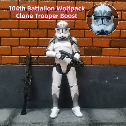 Star Wars 3.75" Clone Trooper Action Figure — 1/18 501st & 187th Legion REX ARF P1/P2 Toy Model