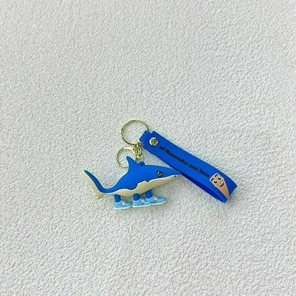Italian Brainrot Cartoon Keychain – Funny Tung Tung Tung Anime PVC Key Ring Pendant Gift