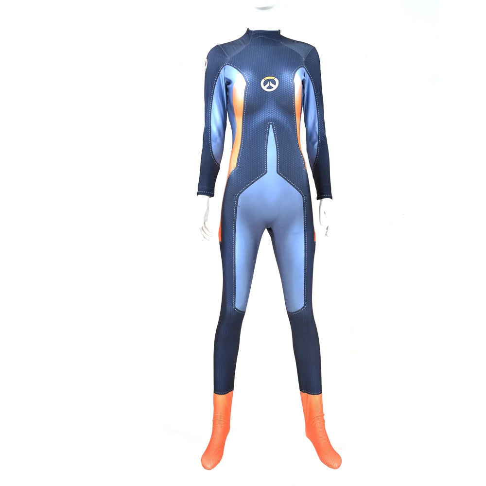 Women’s Superhero Jumpsuit – Adult Cosplay Zentai Bodysuit Costume for Halloween