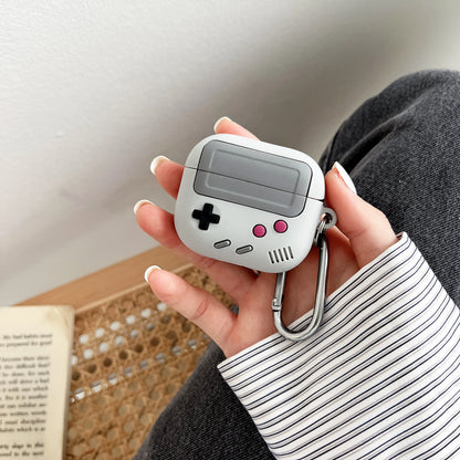 Silicone Protective Case for AirPods – Soft Cover for AirPods Pro, AirPods 2 & 3 (2021), Game Boy Design