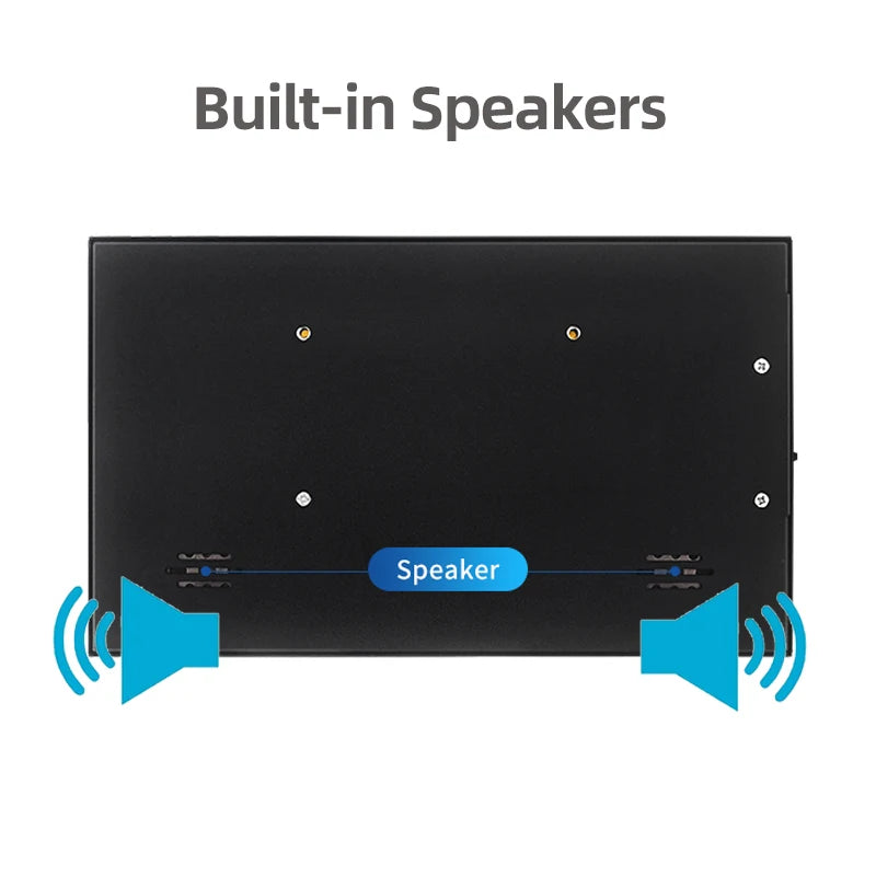 7 Inch IPS LCD Touch Screen – Mini HDMI-Compatible Display for Raspberry Pi 5/4, Windows PC, Game Console with Case Holder