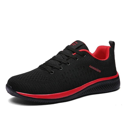 MAEDEF Athletic Shoes for Men – Black Knit Sneakers, Breathable Casual Running, Walking & Gym Shoes for Men & Women