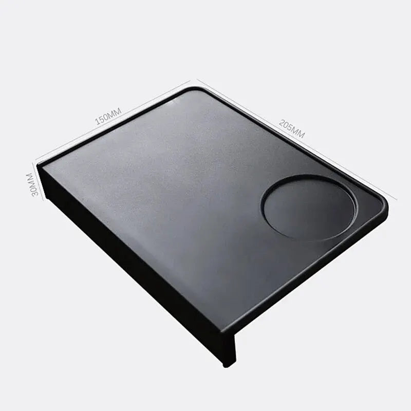 Anti-Skid Coffee Tamper Mat – Food-Grade Silicone Pad, Thickened Black Espresso Tamping Mat for Office, Bar & Café