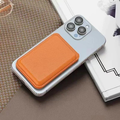Strong Magnetic Leather Wallet Case with Hidden Stand for MagSafe – Card Holder Cover for iPhone 15 Pro Max, 14 & 13 Pro Max