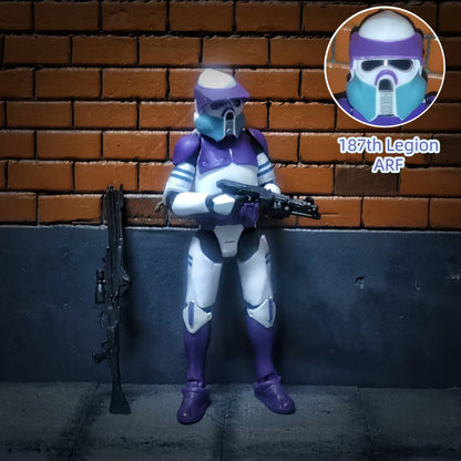 Star Wars 3.75" Clone Trooper Action Figure — 1/18 501st & 187th Legion REX ARF P1/P2 Toy Model