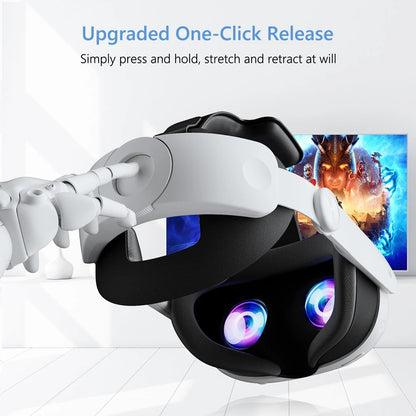 Head Strap for Meta Quest 3/3S – Comfortable Sponge VR Headset Replacement Accessory