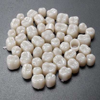 60pcs Resin Teeth Dentistry – Temporary Crown Material for Anterior & Molar Teeth, Oral Care Protection, Whitening & Stability