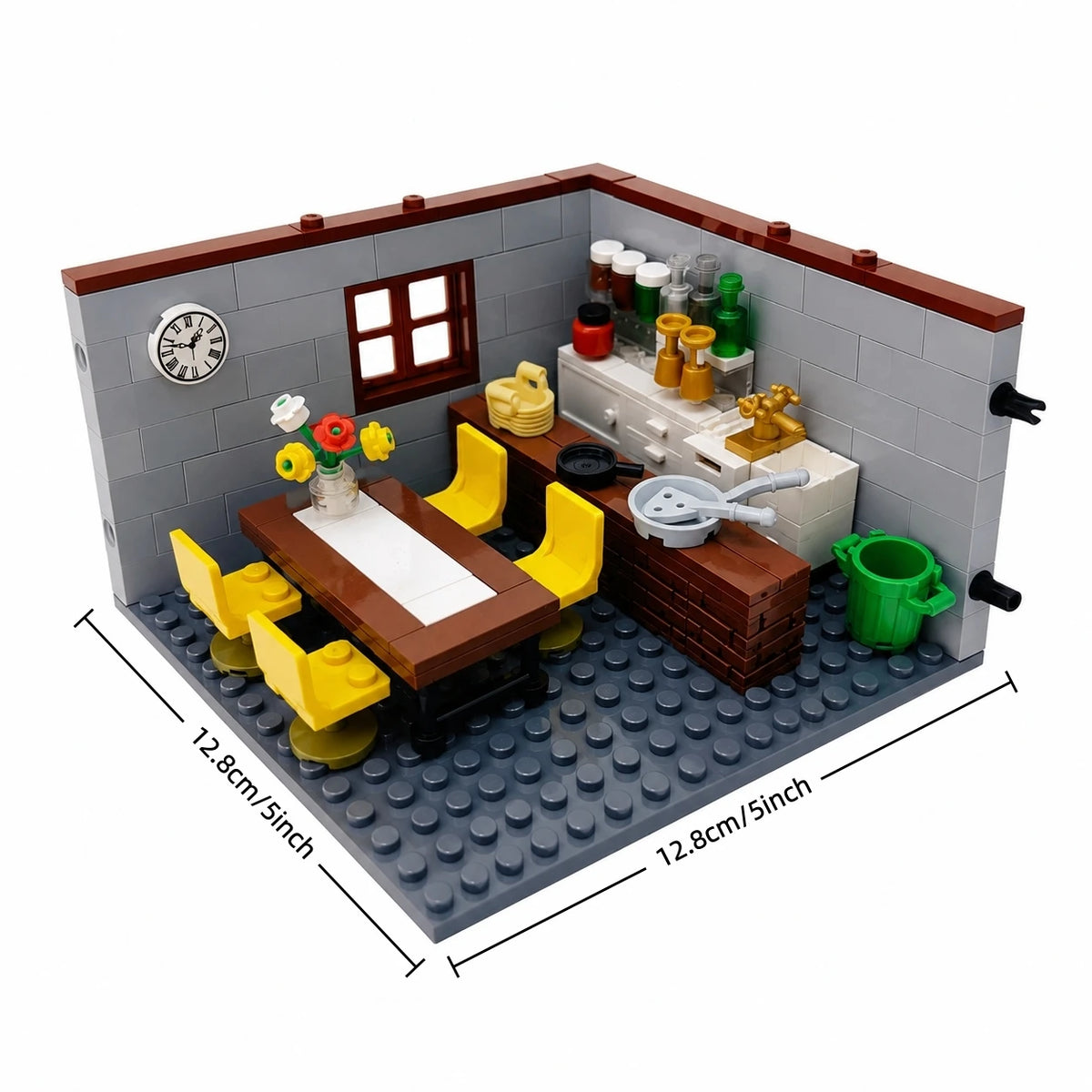 City House Building Blocks Set - DIY MOC Bricks with Bedroom & Living Room Furniture for Kids' Creative Play