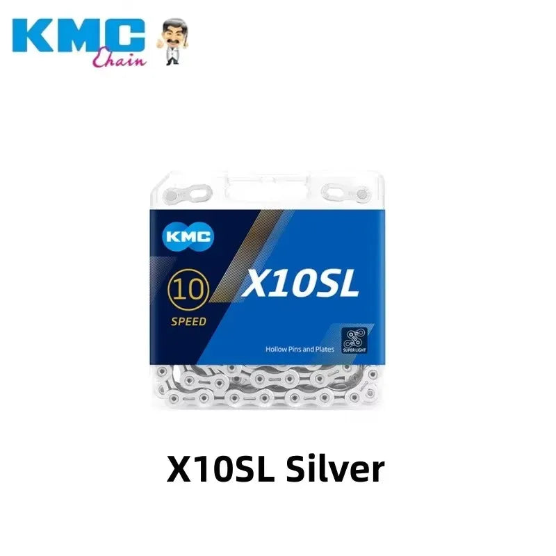KMC X8 X9 X10 X11 X12 Bicycle Chain – 8v, 9v, 10v, 11v, 12v, 118L/126L, Road/MTB Chain with Quick-Link for SHIMANO SRAM Crankset