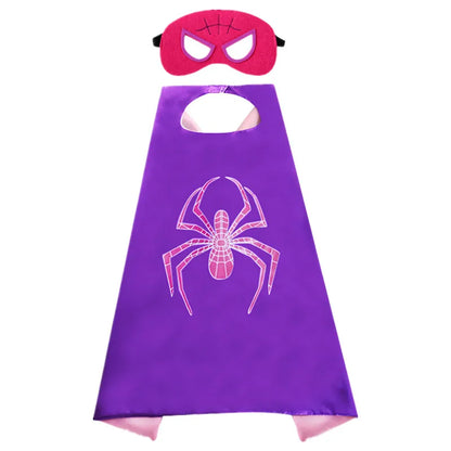 Kids Superhero Capes Costume Set for Boys (Ages 3–10) – Cartoon Dress-Up Capes for Parties, Playtime & Easter Gifts