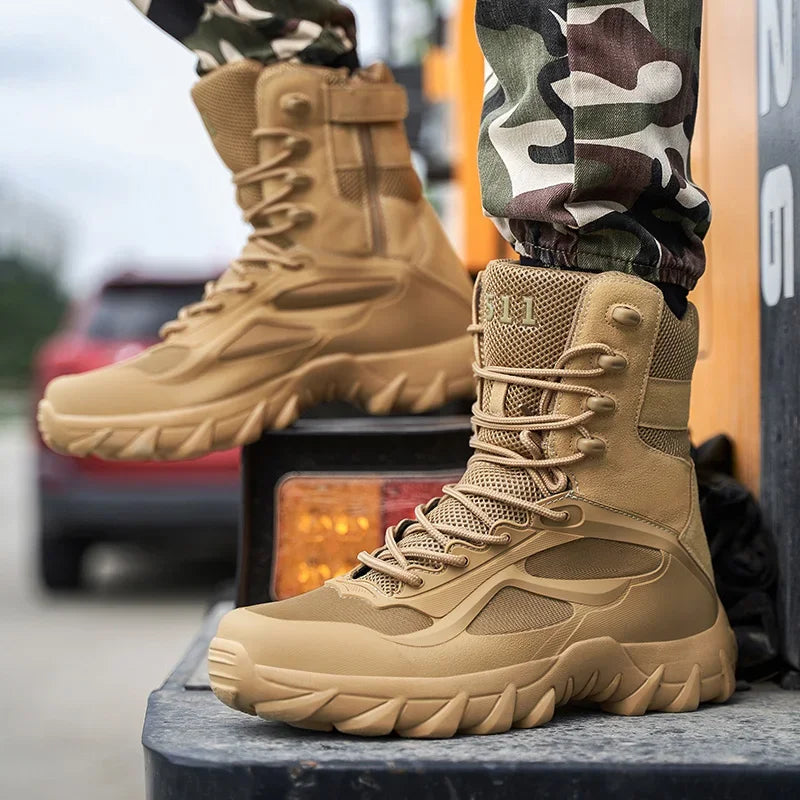 Men's Tactical Boots - Lightweight Autumn Special Forces Field Boots, Non-Slip Outdoor Shoes for Men (Zapatillas Hombre)