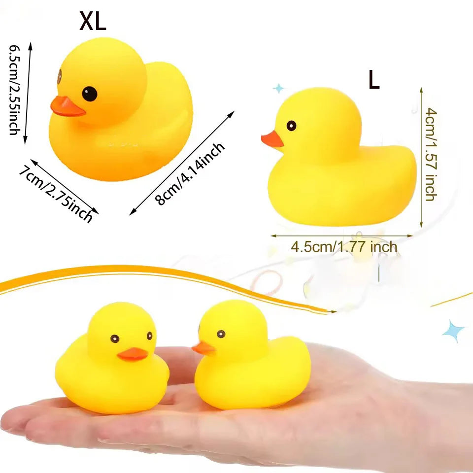 30-Piece Mini Rubber Duck Toy Set - Squeaky Swimming Ducks for Classroom Prizes, Home and Car Decor, Gifts, and Collectibles