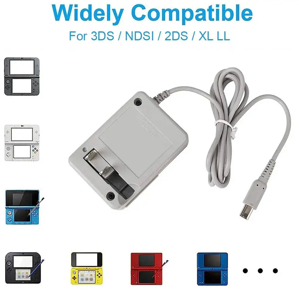 Nintendo 3DS & 2DS AC Charger Adapter - US/EU Plug Power Supply for 3DS XL, New 3DS XL, 2DS XL, DSi & NDSi