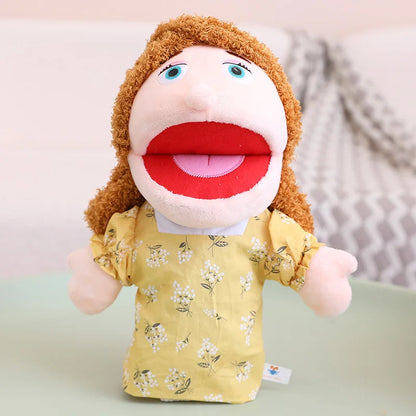 Kids Plush Finger Puppet Toys - 28-33cm Role Play Dolls for Bedtime Stories, Family Games & Creative Fun