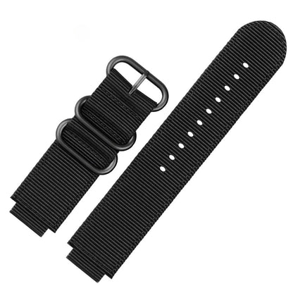 16mm Premium Nylon Canvas Watch Strap for Casio DW-5600 DW-5610 GW-B5600 - Convex Interface Replacement Wristband