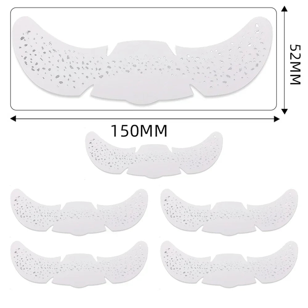 6pcs Hot Stamping Freckles Makeup Patches – Metallic Gold & Silver Temporary Tattoo Stickers for Face