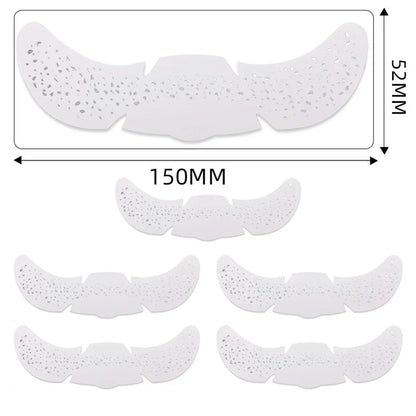 6pcs Hot Stamping Freckles Makeup Patches – Metallic Gold & Silver Temporary Tattoo Stickers for Face