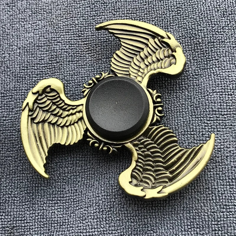 Bronze Metal Alloy Fidget Spinner R188 – Silent Hand Gyro Stress Relief Toy for Kids & Adults