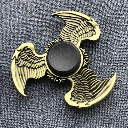 Bronze Metal Alloy Fidget Spinner R188 – Silent Hand Gyro Stress Relief Toy for Kids & Adults