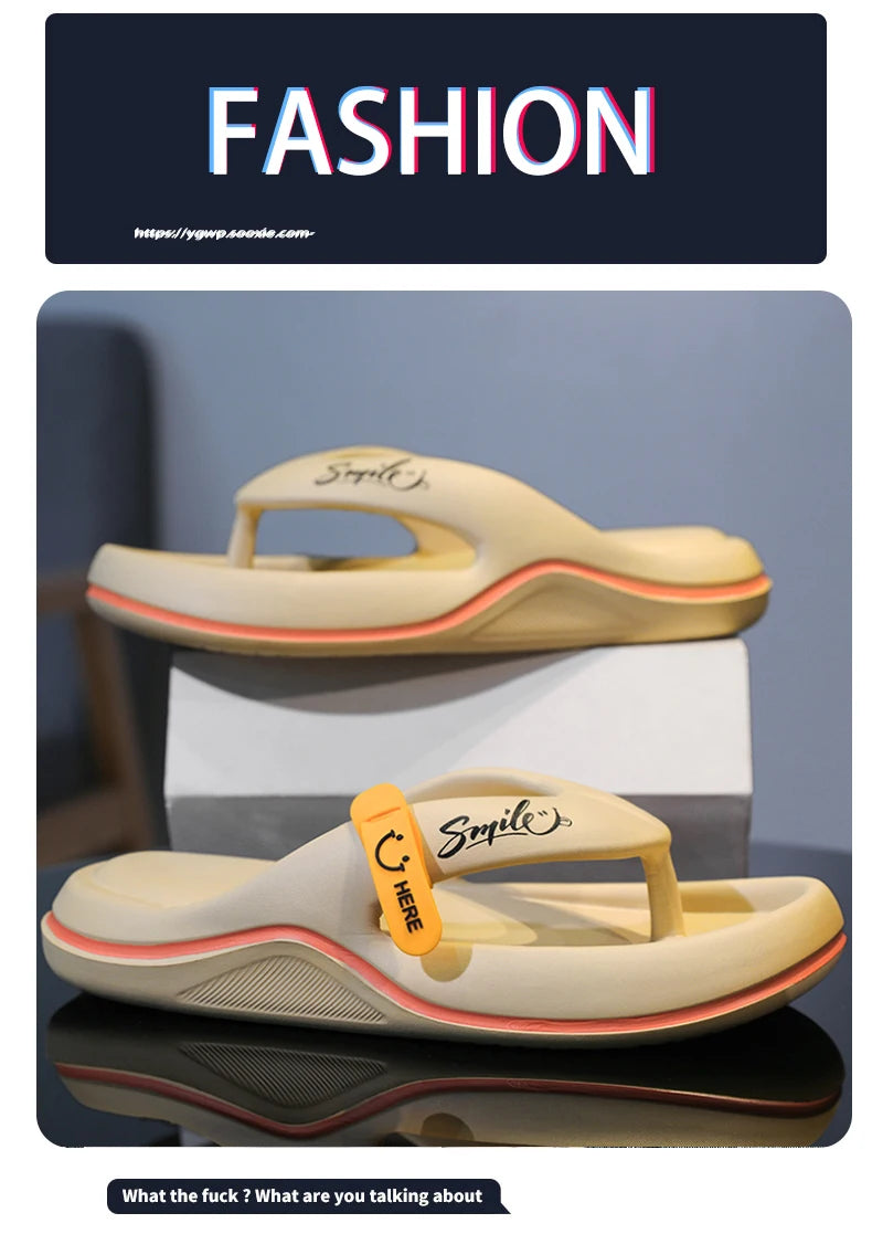 Men's & Women's Flip Flops – Non Slip Thick Sole Slippers, Super Soft Indoor & Outdoor Beach Sandals